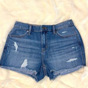 Aerie Distressed Blue Denim Women's Jean Shorts NWT